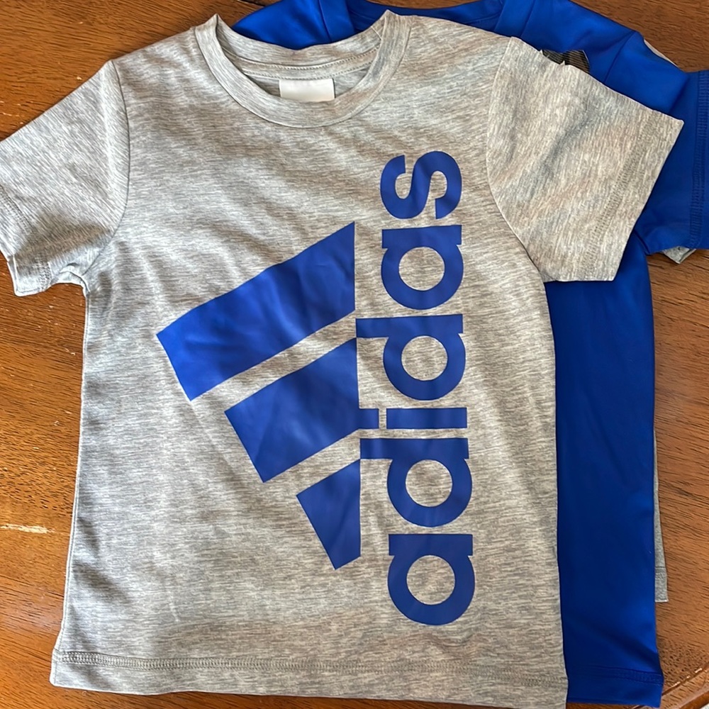 Size 3T boys shirts.  2 adidas and 1 cat and Jack